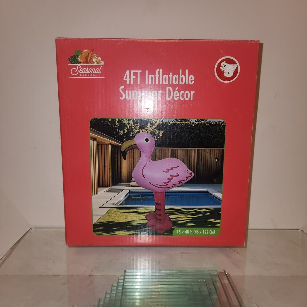 4 Foot NIP inflatable Pink Flamingo